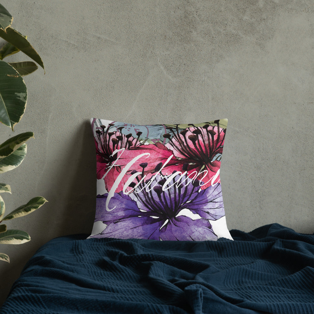 BVC- BanaVieja Collection- Premium Pillow HABANA LILIES