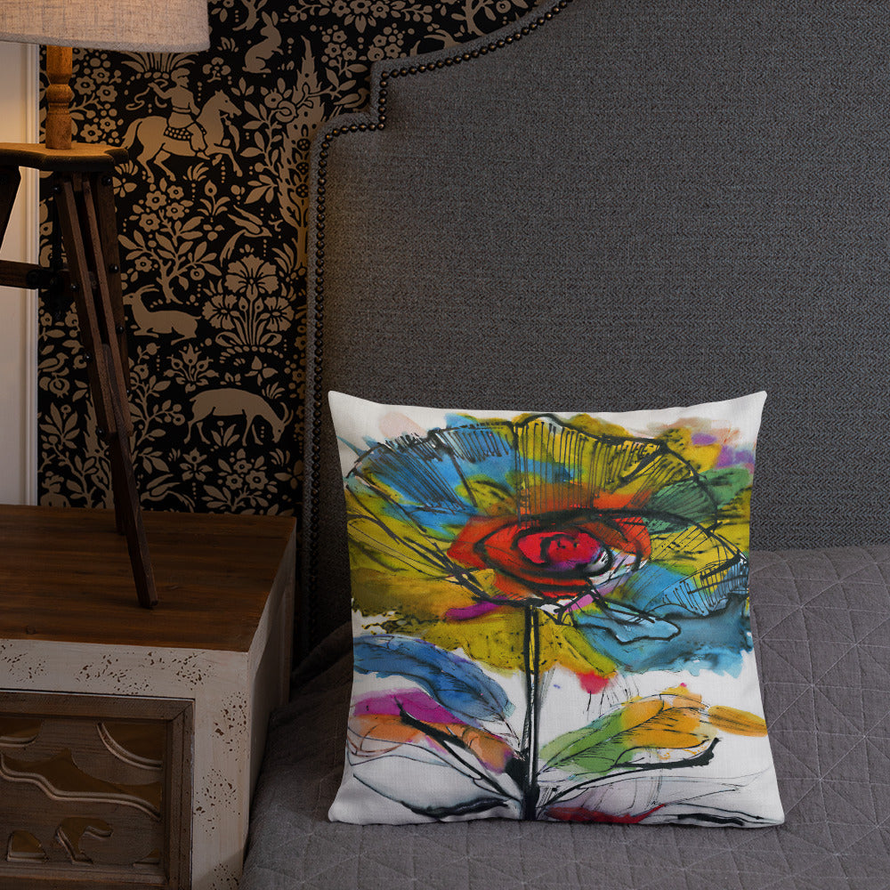 BVC- BanaVieja Collection- Premium Pillow COLORFUL FLOWER