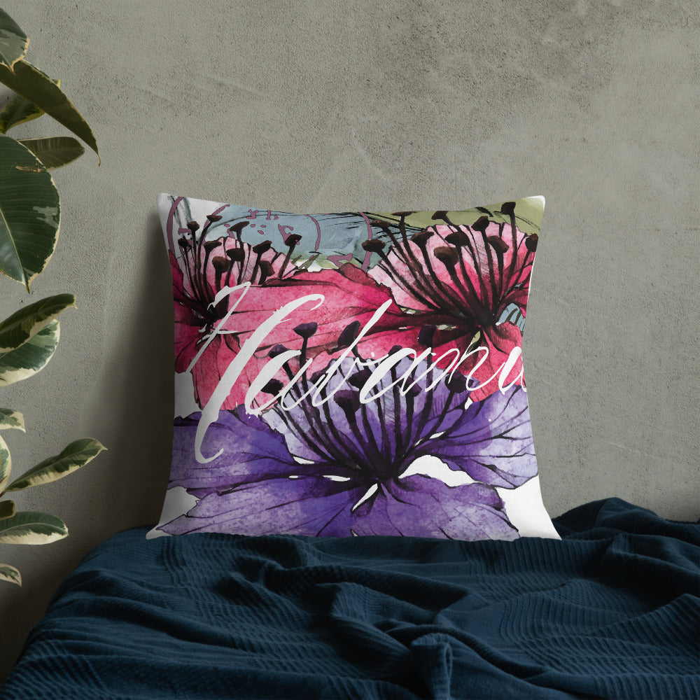 BVC- BanaVieja Collection- Premium Pillow HABANA LILIES