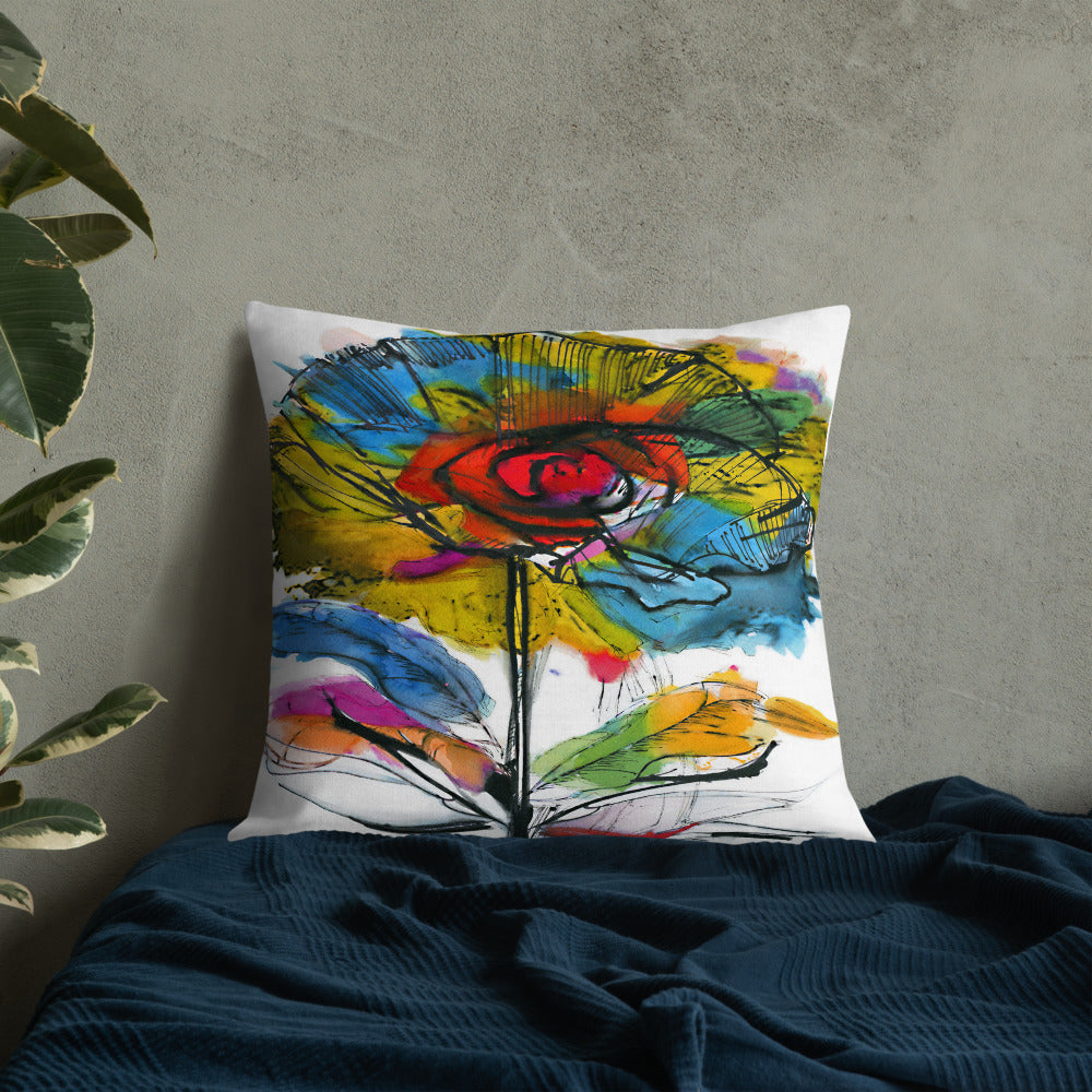 BVC- BanaVieja Collection- Premium Pillow COLORFUL FLOWER