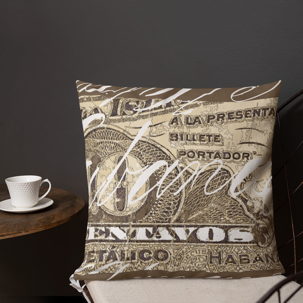 BVC- BanaVieja Collection- Premium Long Pillow DIEZ CENTAVOS