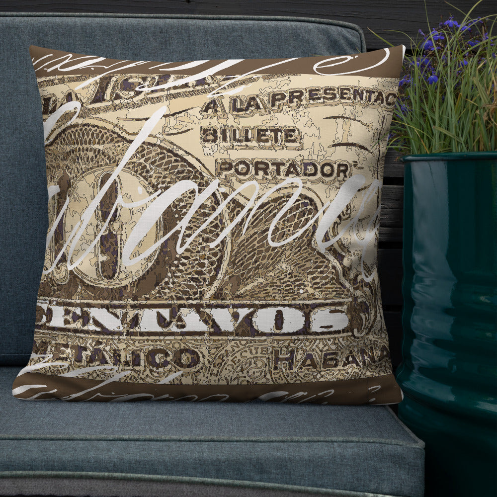 BVC- BanaVieja Collection- Premium Long Pillow DIEZ CENTAVOS