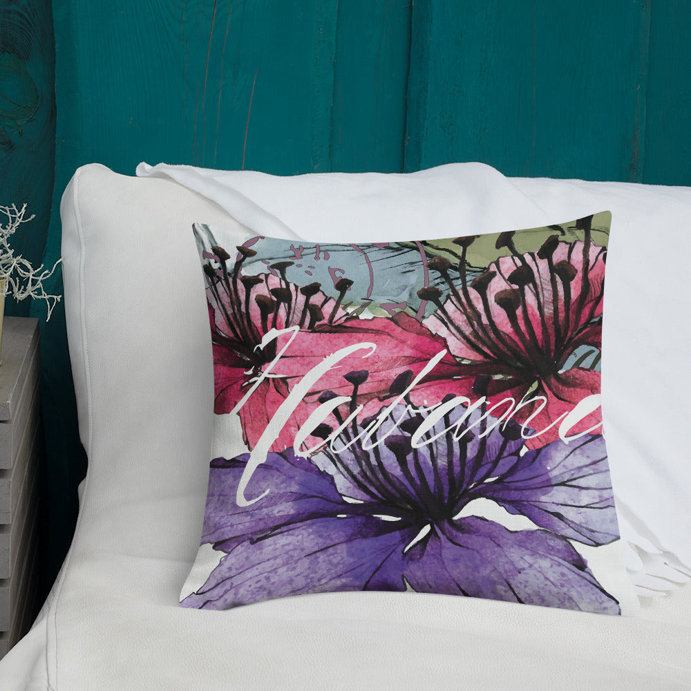 BVC- BanaVieja Collection- Premium Pillow HABANA LILIES