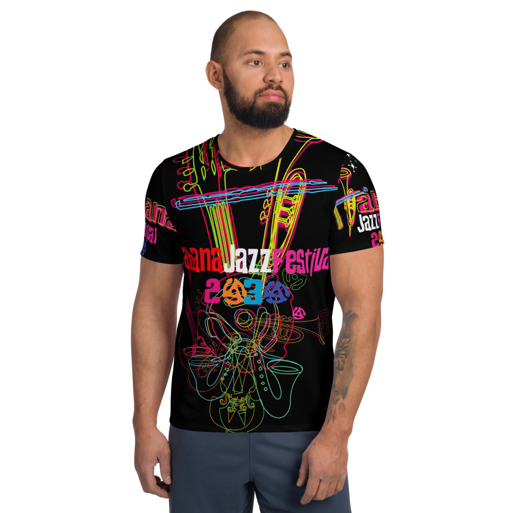 CBC- CopaBana Collection- Habana Jazz Festival- All-Over Print Men's Athletic T-shirt