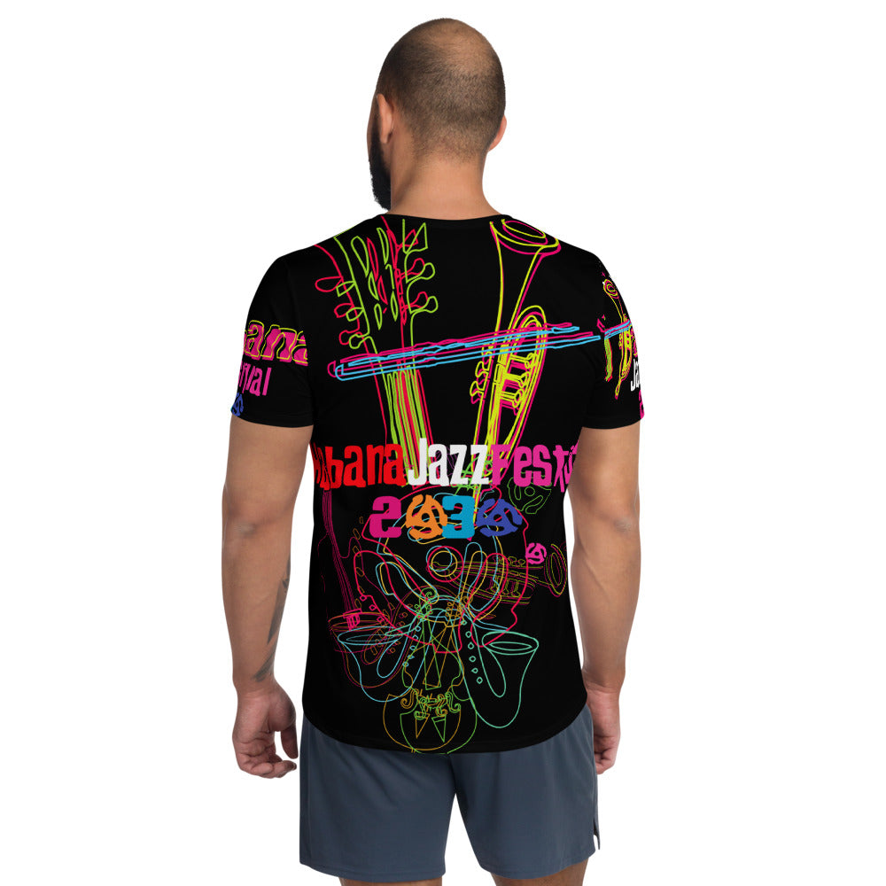 CBC- CopaBana Collection- Habana Jazz Festival- All-Over Print Men's Athletic T-shirt